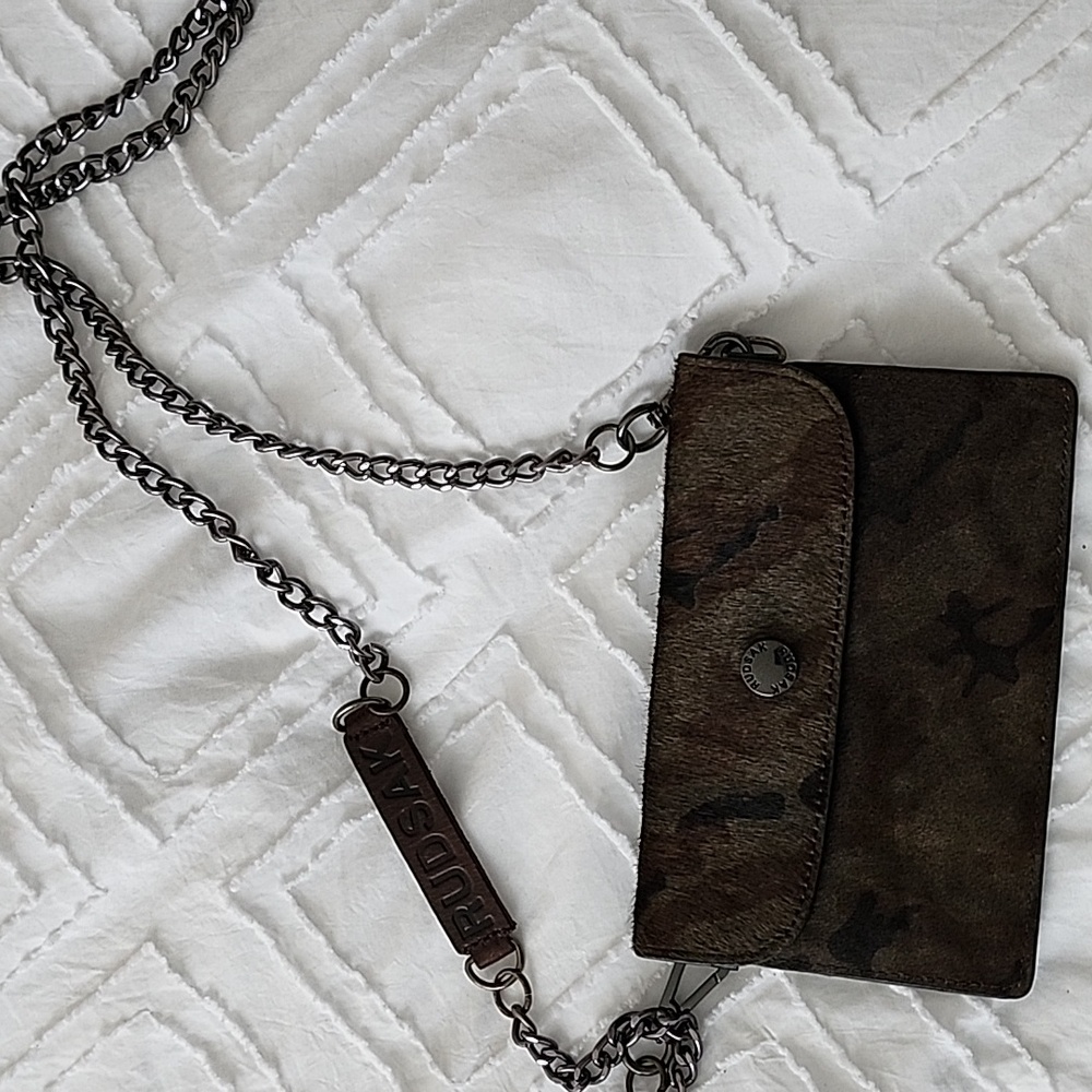 RUDSAK | Camouflage Leather Wallet Crossbody Bag